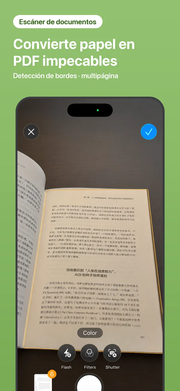 Escaneando un documento de papel a PDF